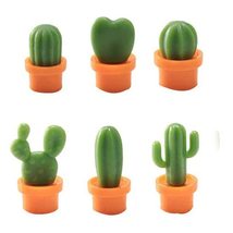 6pcs Set 3D Cactus Model Magnetic Fridge Magnet Decor Refrigerator Magne... - $10.77