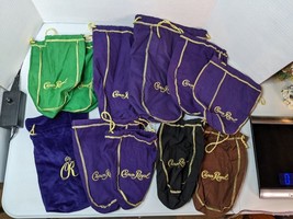 Crown Royal Bags Mixed Lot of 11 Purple,  Black, Green, Brown - £14.44 GBP