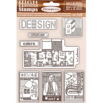 Stamperia Cling Rubber Stamp 5.5&quot;X7&quot; Bauhaus Design - $37.26