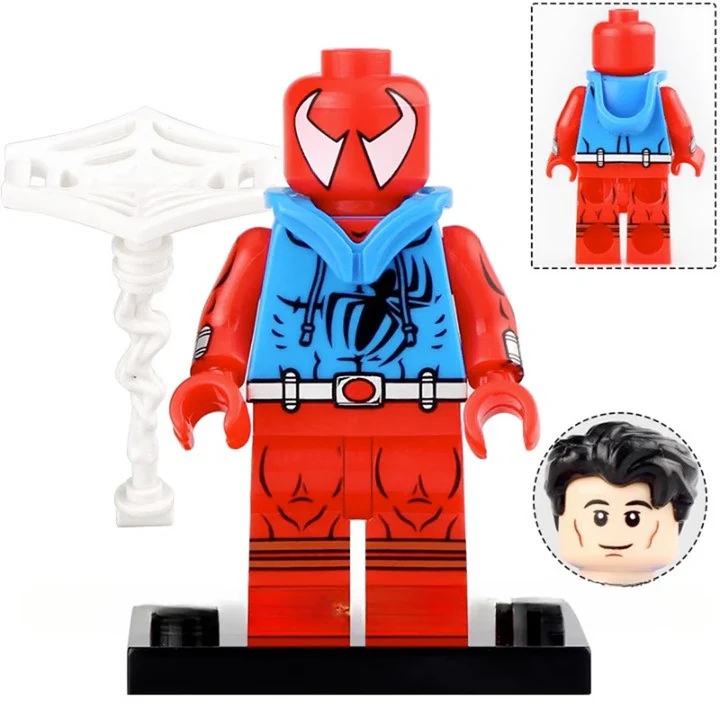 Spider-Man Scarlet Spider Custom Marvel Superhero Minifigure - $6.27