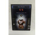 *Punched* Path Of Exile Exilecon Full Plate Of Walling Magic Trading Card - $19.80