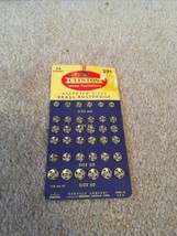 VINTAGE CLINTON SNAP FASTENERS ASSORTED SIZES BRASS RUSTPROOF - £16.54 GBP