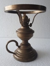 Vintage Handheld Brass Kerosene Oil Lamp - £51.34 GBP