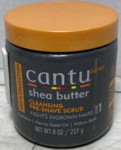 Cantu Shea Butter Cleansing Pre-Shave Scrub 8 oz - £11.14 GBP