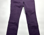 UNIQLO Straight Leg Denim Jeans Women&#39;s 29 x 32 Purple Mid Rise 5-Pocket - £14.27 GBP