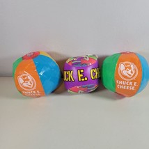 Chuck E Cheese Ball Lot Limited Edition Soft Play and 2 Mini Beach Balls - $13.98