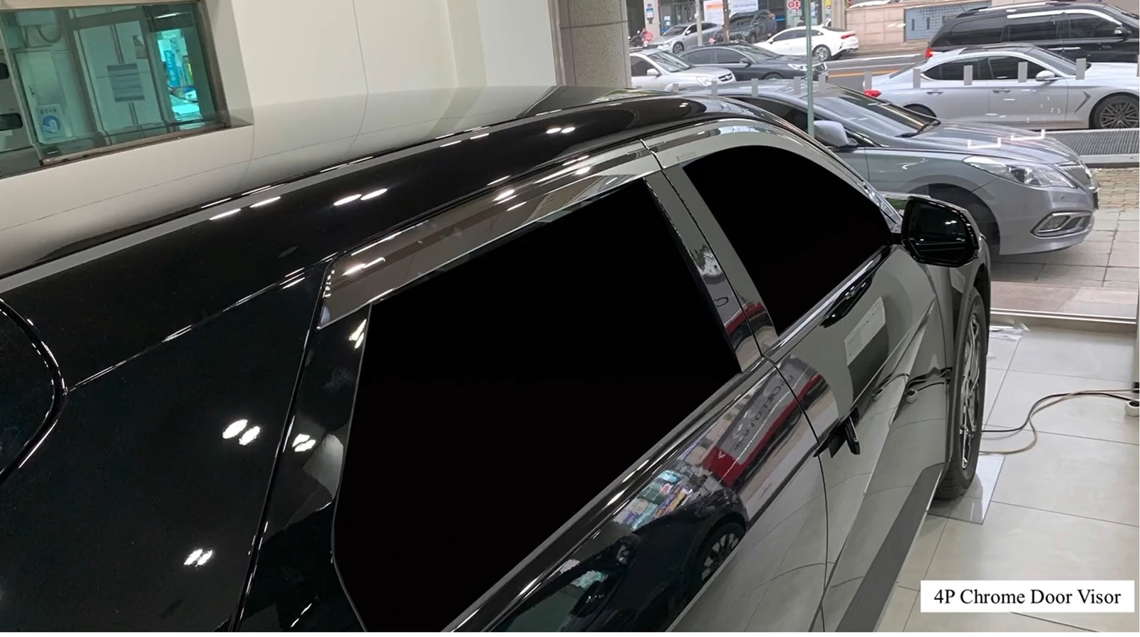 Rain Guards for Hyundai IONIQ5 2022 (8PCs) Chrome Finish Tape-On Style - $120.00