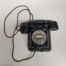 Vintage Siemens Brothers London Black Wall Mount Rotary Phone, Untested,... - $98.95