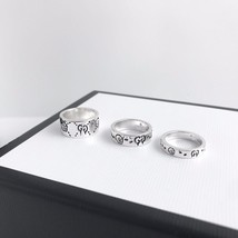 2021 high quality 1;1 luxury letter rings for women 925 silver  jewelry gifts fo - £46.55 GBP
