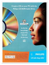 Philips CD-ReWritable Drive Onita Mihaly Vintage 1997 Print Magazine Ad - £7.63 GBP