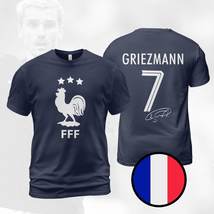 France Griezmann Three-Time Champions 3 Stars World Cup 2022 Navy T-Shirt - £23.62 GBP+