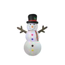8 Inflatable Lighted Twinkle Snowman Christmas Yard Art Decoration - $150.00