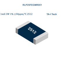 50Pcs RLP25FEGMR001 TA-I Tech SMD Current Sense Resistor 1mOhm 3W 1% 50p... - $5.00