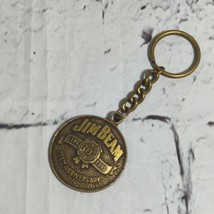 Jim Beam Gold Tone Collectible Keychain - $9.89