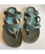Tek Gear Blue Green Gray Women’s Sandals Shoes 7 - 7.5 Turquoise - £3.68 GBP