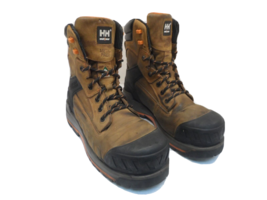 Helly Hansen Men&#39;s 8&quot; CTCP Leather Work Boots HHS212040 Brown Size 9.5M - £68.32 GBP