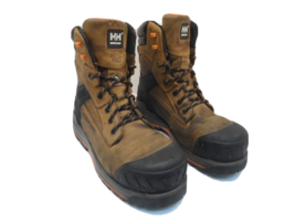 Helly Hansen Men&#39;s 8&quot; CTCP Leather Work Boots HHS212040 Brown Size 9.5M - £63.90 GBP