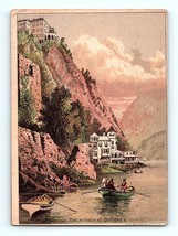 Victorian Trade Card 1883 The Hudson At Cozzens Hotel Boats Burdette Org... - £17.09 GBP