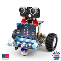 Yahboom Stem Education Bbc Microbit Coding Robot Car Kit For Kids To - $84.42