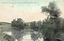 Stoughton Wisconsin~ Where The Badfish Joins The Catfish ~1908 Postcard-
show... - £7.92 GBP