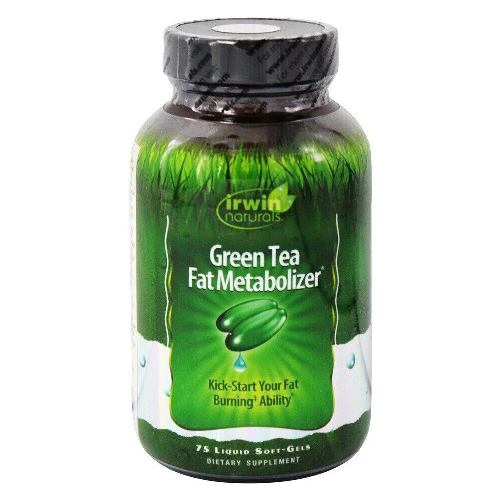 Irwin Naturals Green Tea Fat Metabolizer, 75 Liquid SoftGels - £19.30 GBP