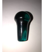 Vintage Green Glass Perfume Genie Decanter Bottle Stopper Only 2&quot; Tall - £7.82 GBP