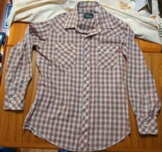 Vtg Champion Westerns Large? (45 in Chest) Multi-Colored Plaid Cowboy Pe... - £15.16 GBP