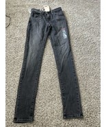 Levis Womens 721 Black High Rise Skinny Leg Jeans Size 24 Casual Pockets - $35.54 CAD