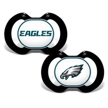 PHILADELPHIA EAGLES  NFL FOOTBALL ORTHODONTIC BABY PACIFIERS 2-PACK BPA ... - $14.29