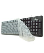 Zio K1100 Korean English Keyboard USB Wired Membrane Keyboard with Cover... - $44.00