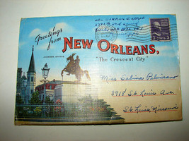 1952 New Orleans Souvenir Postcard Folder Photo Set - £10.26 GBP