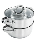Oster Hali 3-Piece Stainless Steel Steamer Set With Lid - $1,363.82 MXN