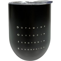 everyday dose stemless 12 oz black stainless steel mushroom coffee cup - $18.05