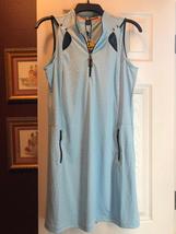 NWT Ladies JAMIE SADOCK OASIS LIGHT BLUE Sleeveless Golf Tennis Dress - size M image 2