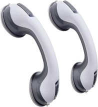 12&#39;&#39; Portable Grab Bars for Bathroom,Ultra Grip Dual Locking Shower Hand... - $27.74 CAD