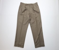 Vintage 90s Ralph Lauren Mens 34x32 Pleated Cuffed Wide Leg Chino Pants ... - $69.25