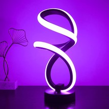 Modern Table Lamp, Rgb Touch Spiral Bedside Lamp, Unique Dimmable Led Table Lamp - £67.22 GBP