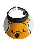 Disney Winnie the Pooh Visor Hat Yellow Black Adjustable Sun Visor Y2K - $21.60