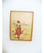 Dutch Wood Print Painting Hanging 4 in Tall 3 in Wide - $8.49