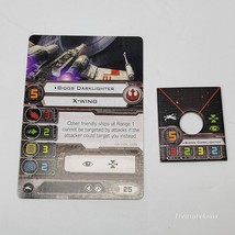 Star Wars X-Wing Miniatures Game Biggs Darklighter x-wing Card and Ship Token - £2.35 GBP