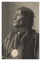 Chief Wolf Robe Cheyenne Native American SIDE-PROFILE Portrait 4X6 Photo - £6.26 GBP