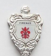 Collector Souvenir Spoon Italy Florence Firenze Coat of Arms Flag Fleur-de-lis  - £7.94 GBP