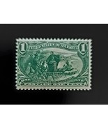 1898 1c Jacques Marquette on the Mississippi Yellow Green Scott 285 Mint... - $6.94