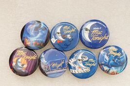 Vintage 7PC Lot Pinback Buttons McDonalds Make It Mac Tonight Cool Moon ... - $24.74