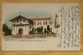Vintage Souvenir Postcard California Mission Dolores San Francisco PMC CA to MA - £10.19 GBP
