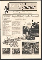 Britain Junior #1 5/1944-1st Issue-WWII era newsletter featuring British Air ... - $67.90