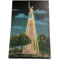 c1940&#39;s View Of Vulcan The Iron Man Birmingham Alabama AL Vintage Postcard - £3.89 GBP