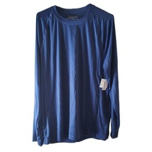 New Men&#39;s Blue UPF 50+ Sun Protection Long Sleeve Shirt - $17.35