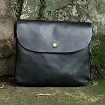 Versatile Simple Women Mini Shoulder Bags Leisure Solid Color Hasp Natural Soft  - £61.27 GBP