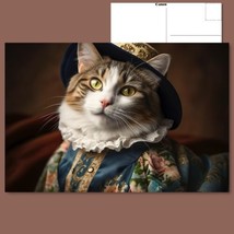  &quot;Postcard: Victorian Cat - Dressed in Vintage Elegance&quot; ️ - £4.73 GBP